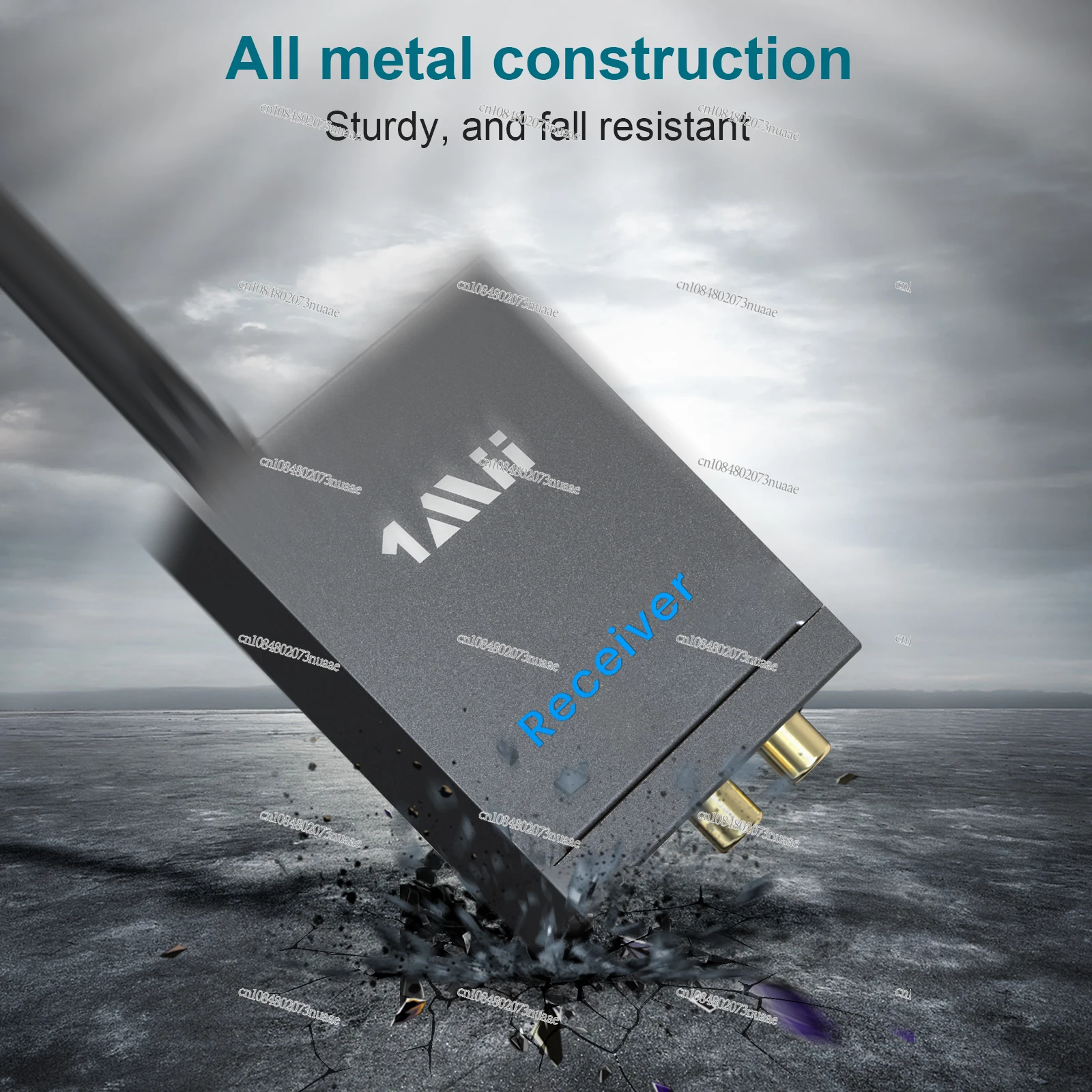 1Mii 2.4G Wireless Audio Transmitter and Receiver 100m Long Distance No Delay 44.1kHz/24bit HiFi 1TX+2RX Set for TV/Speaker/Amp