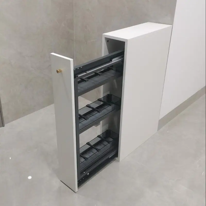 

Half wall pull basket toilet pull cabinet toilet ultra-narrow shelf 200 cabinet 3rd floor