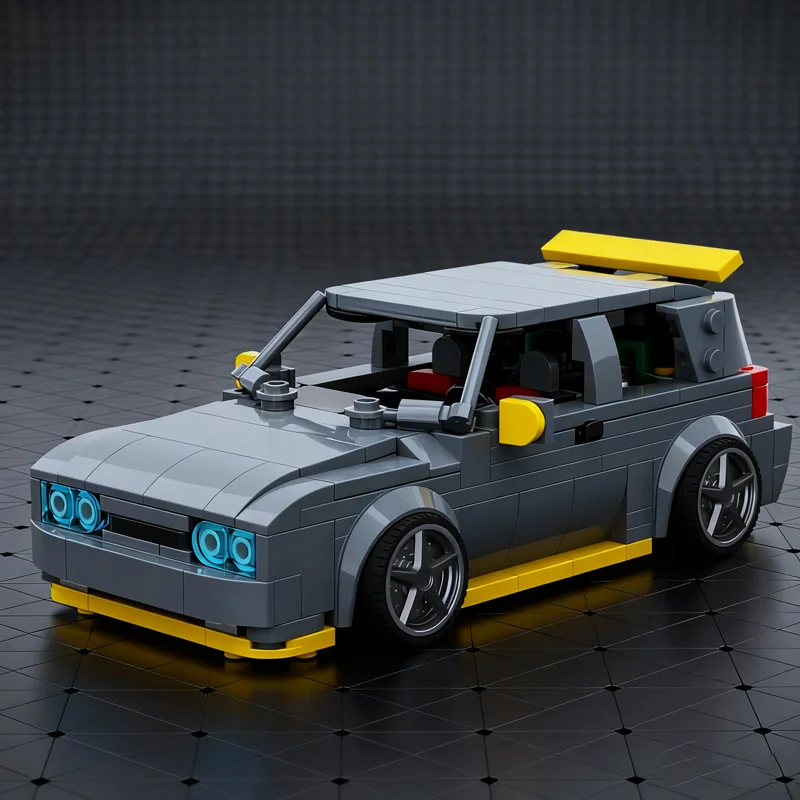 408 Stück MOC Volkswagen Golf GTI City Champions Super Car Modell Bausteine Architektur Spielzeug Weihnachtsgeschenke Idee Bildung