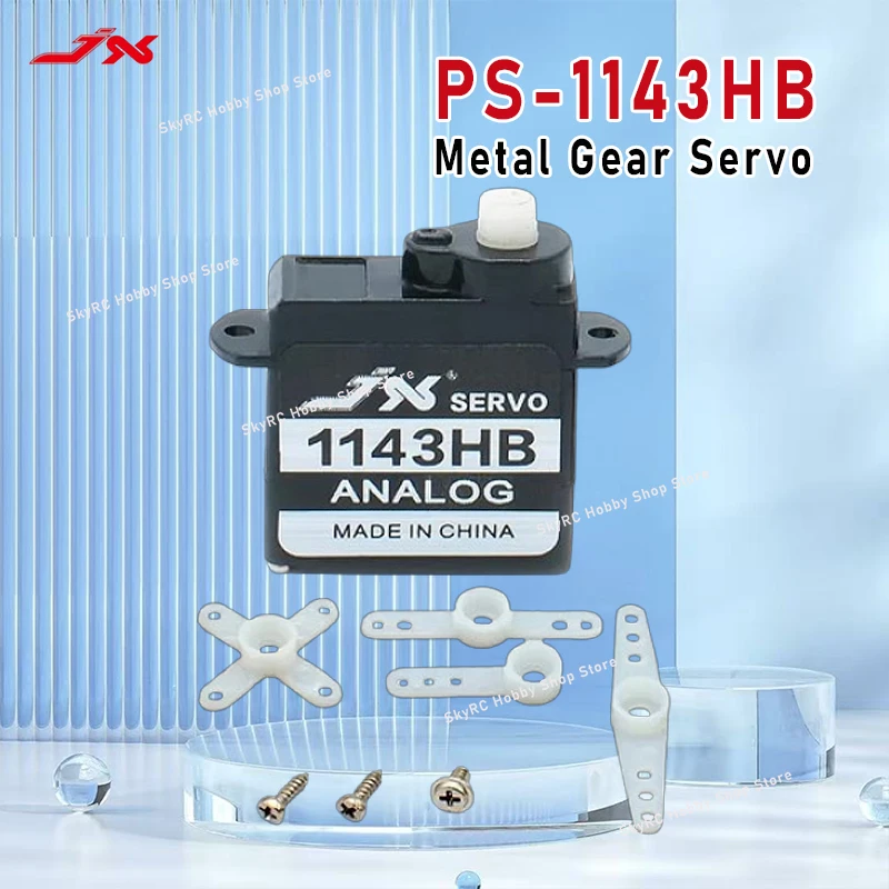 JX Servo PS-1143HB Plastic Gear Analoge Mini Coreless Servo voor Vaste vleugel Helikopter Stuurinrichting RC Model Onderdelen