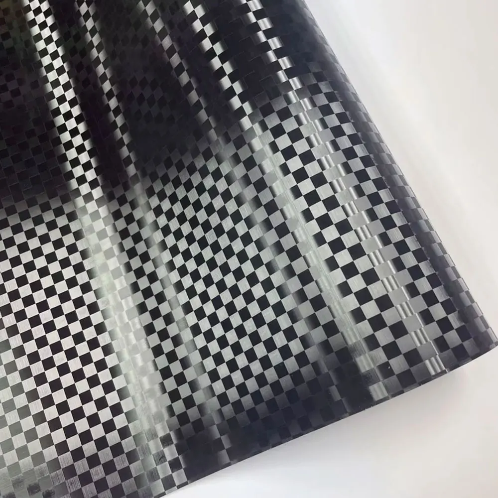 

New Car Stickers Gloss Black Grey Grid Wrap Decal Carbon Fiber Films Auto Body Decoration Sticker for Motorcycle Car Accessories