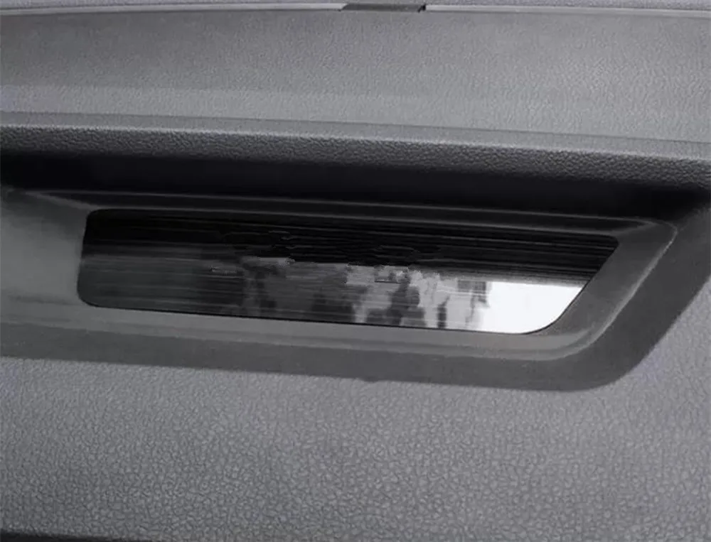For Volkswagen VW T-cross Tcross 2018-2023 Stainless Steel Front Dashboard Meter Storage Box Protection Trim Frame Case Panel