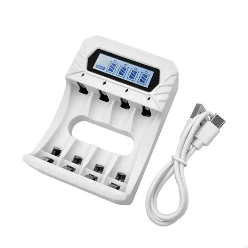 

R1WD 4Pieces AA and 3A Rechargeable Batteries 800mA High Capacity 1.2V NiMH for Long Power with Low Selfs Discharge