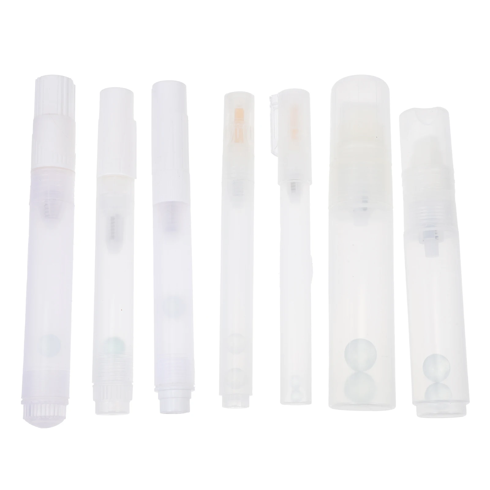 

7 Pcs Ups Paint Empty Pen Shell Accessories Case White Touch Plastic Delicate Covers