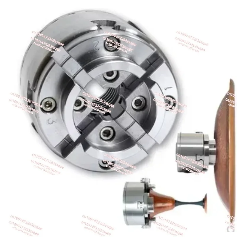 

Woodworking chuck, wood rotary lathe 4 inch 5 inch self-centering linkage umbrella tooth four claws ordinary precision chuck M33