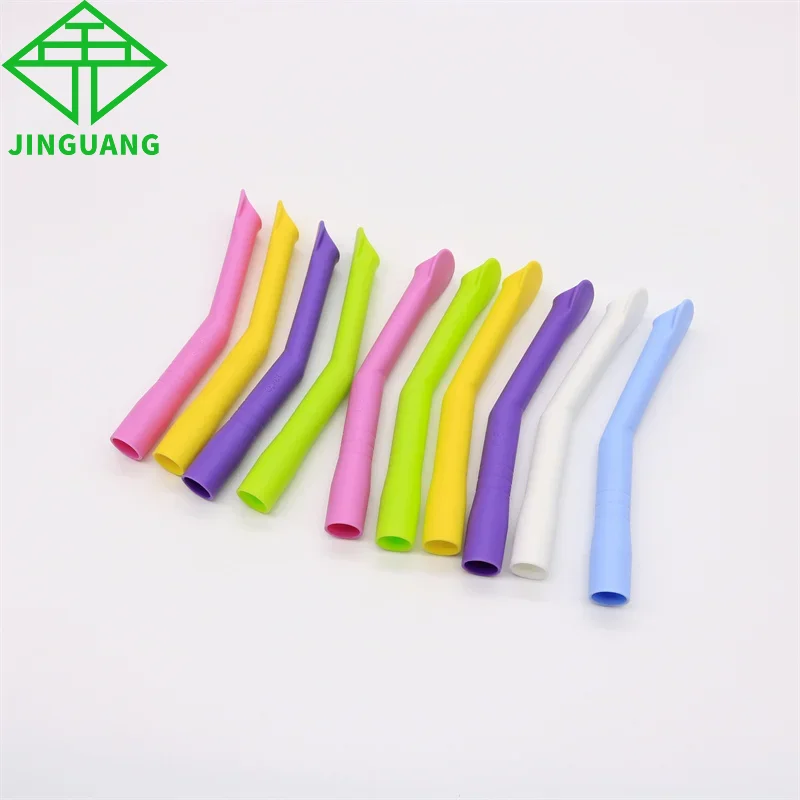 

100pcs Dental Autoclavable Strong Suction Tips Duckbill Curved Evacuation Saliva Aspirator Tube Dentistry Tools