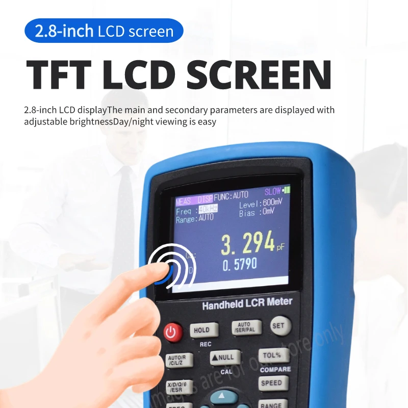 ET432 LCR Meter Digital Bridge Meter Capacitance Inductance Resistance USB Digital Display Handheld High Precision ET43 Tester