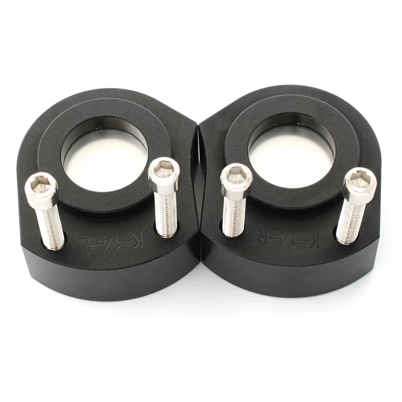 For kawasaki ZX-14R ZX14R ZX 14R ZZR1400 ZZR 1400 2006-2022 2PCS Handle Bar Riser Mount Clamp Adapter Motorcycle Accessories