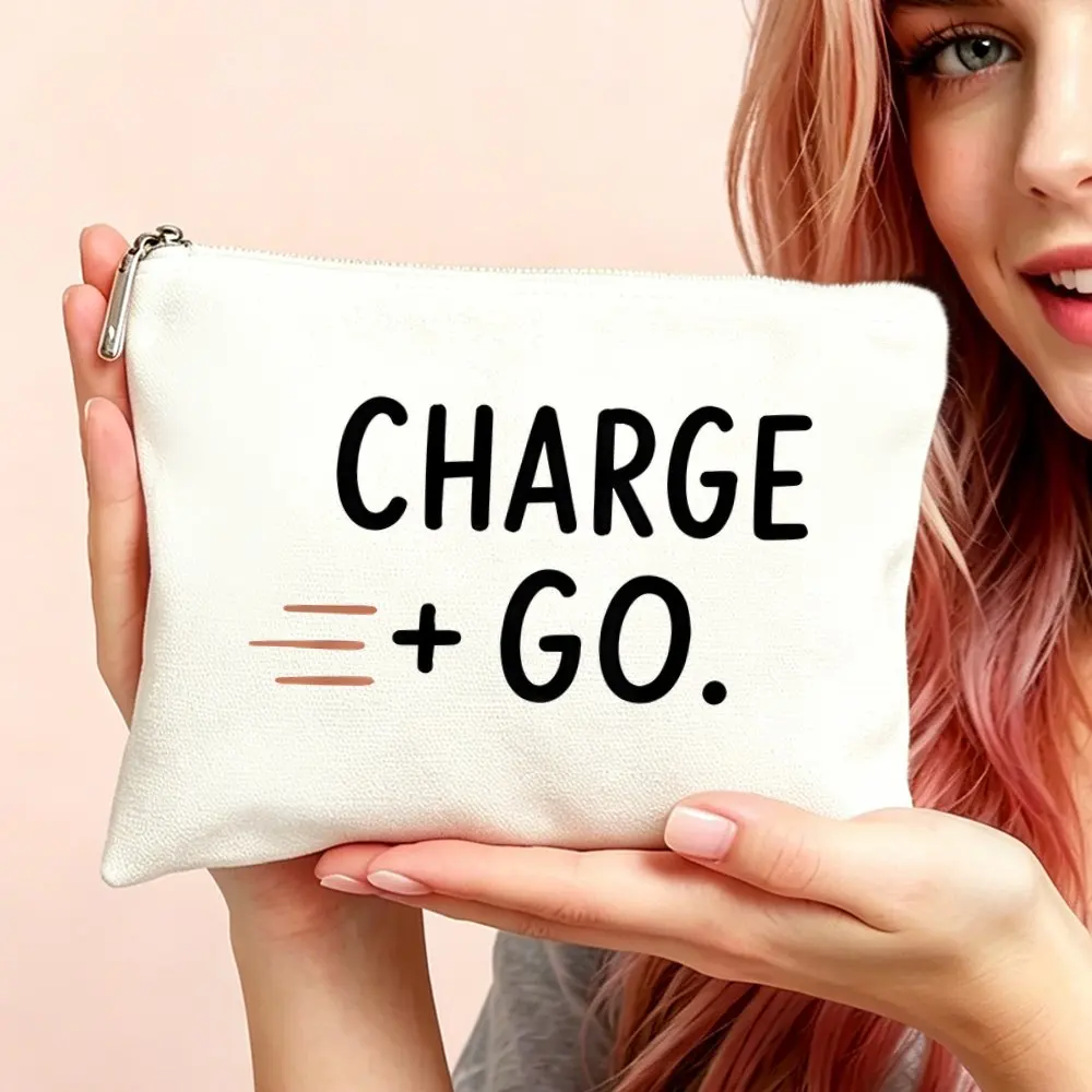 1pc Makeup Bag Cosmetic and Toiletry Pouch Versatile Use Gift for Women Charge Go Mom Daughters Friends Christmas Gift Bag