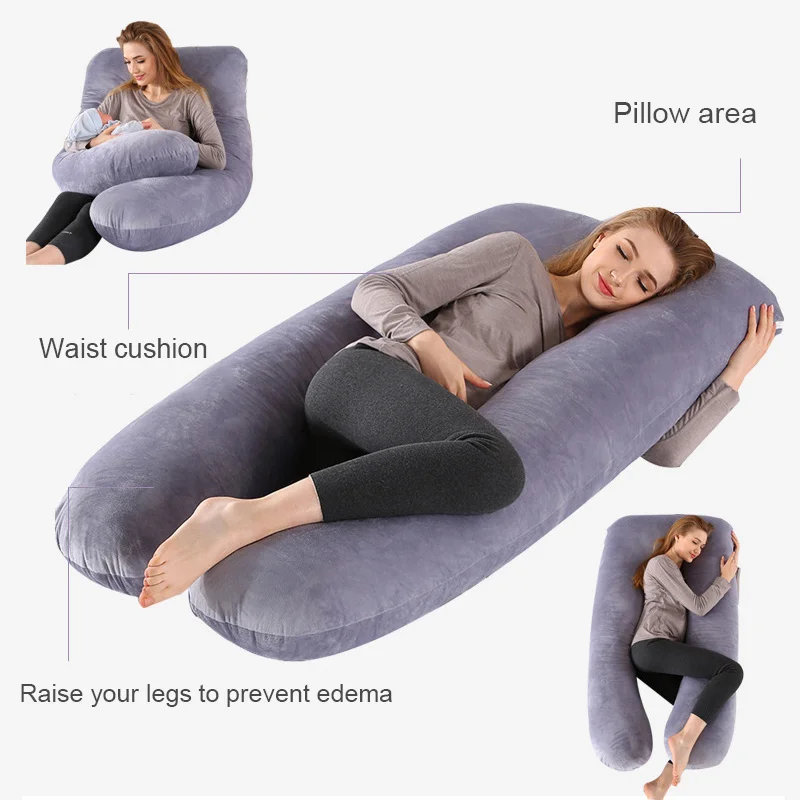 Pregnant Pillow Pregnancy Comfortable Cotton U Shape Maternity Pillow Pregnancy Sleeping Body Pillow For Pregnant Women