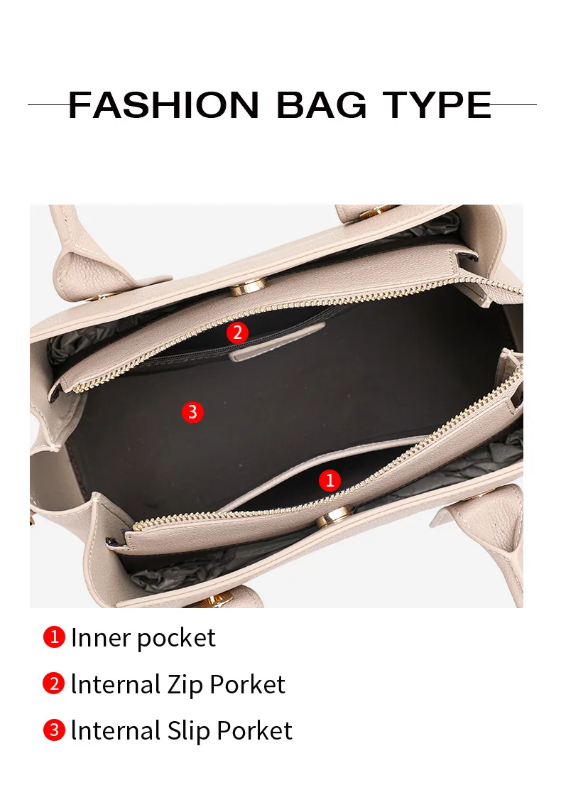 Aidrani Damenhandtasche aus echtem Leder mit Top-Griff, modische Rindsledertasche mit großem Fassungsvermögen 2026 – Detail 7