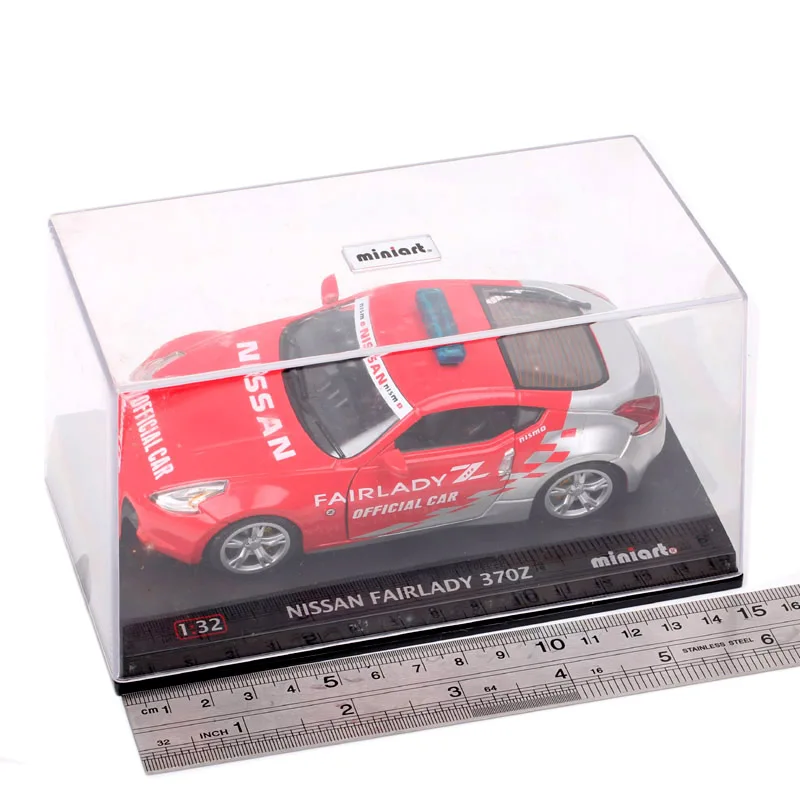 MiniArt 1:32 Scale Nissan Fairlady 370Z Official Pace Car Racing Nismo Diecasts & Toy Vehicles Model Toy Miniatures Hobby Gift