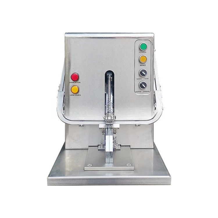 

Ham sausage buckle machine Automatic sausage U-shaped tie double buckle machine Edible fungi Supermarket clock in m sealing