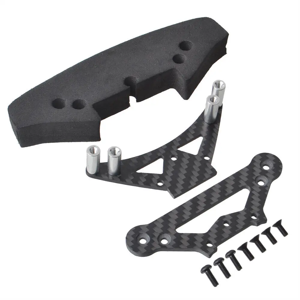 Карбоновая защита переднего бампера для Tamiya TA03RS Porsche/TA03R-S TRF/TA03R Запчасти