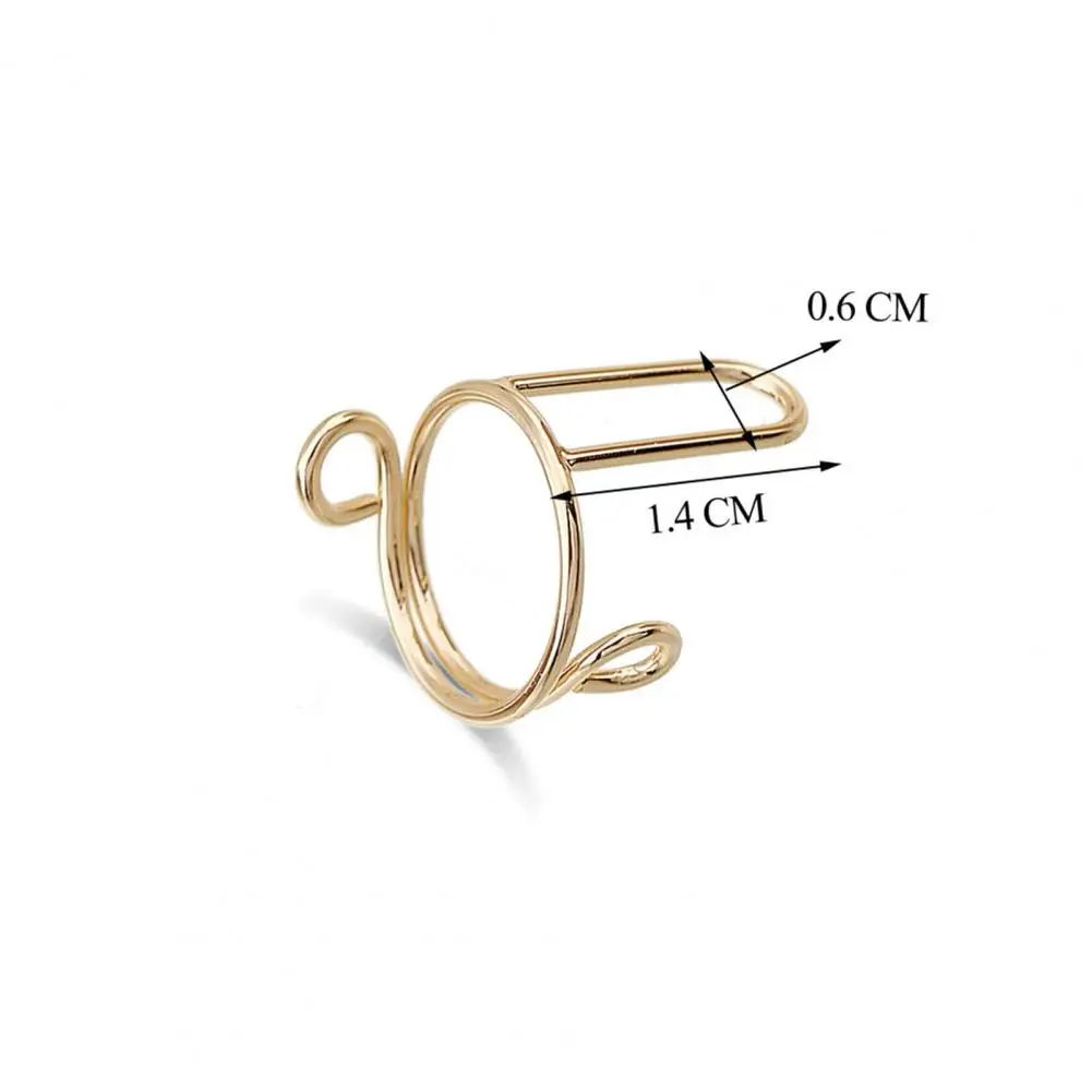 Adjustable Nail Rings 10 Pcs Fingertip Nail Rings Set Detachable Nail Guards Anti-rust Polish Protectors to Prevent for Biters
