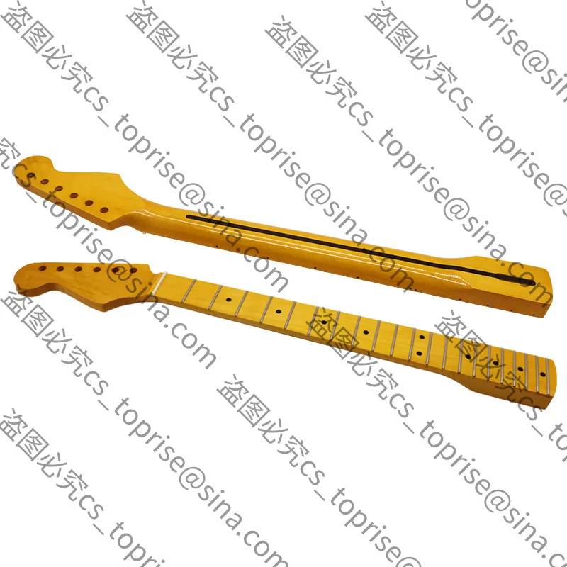 

Suitable for Electric Guitar ST Neck 6 Strings 21 Frets Left Hand Neck Maple Yellowish Bright Guitar Handle DIY Modified Handle