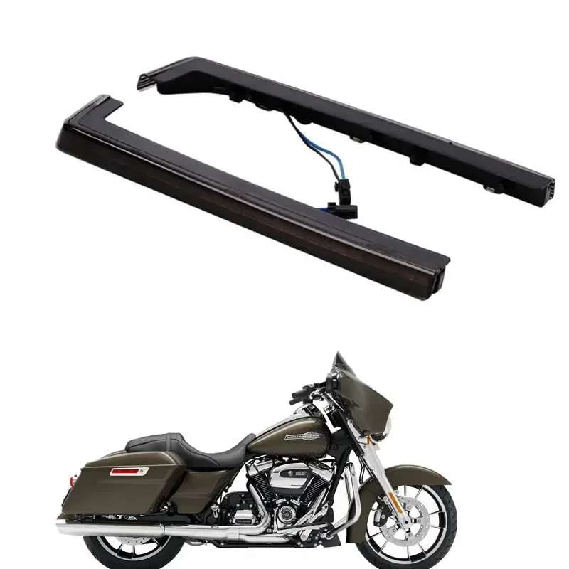 

Для Harley Touring Tour Pak Road King Street Glide 2006-2021 2020 2019 2018 мотоцикл Tour Pak Pack Accent Side Panel светодиодный