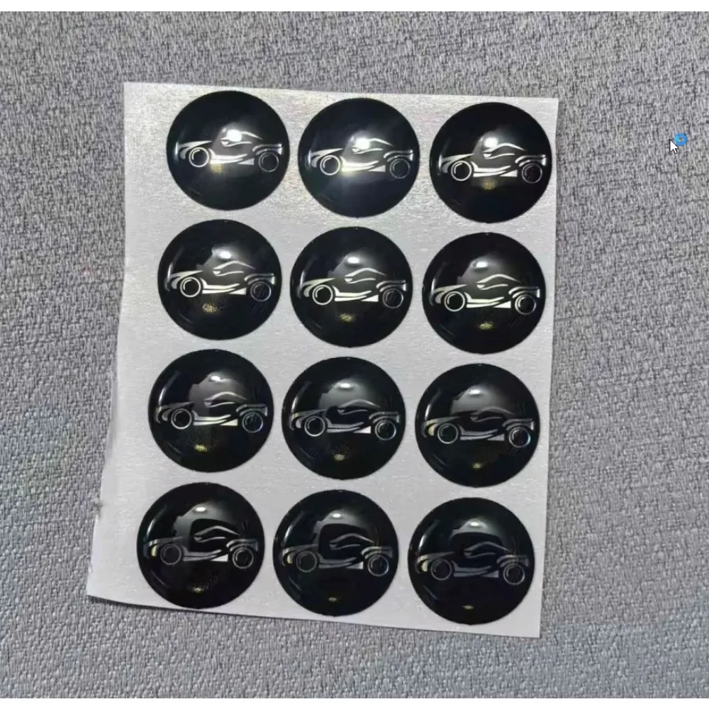 Resin Epoxy 14MM Round Car Key Shell Remote Fob Cover Case Smart Card Sticker Logo Emblem Symbol For Xhorse KEYDIY Replacement
