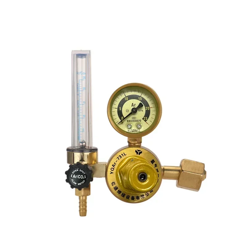 stable output Argon Pressure Reducer YQAr-731L Pressure Regulating and Decompressing Single and Double Pipe Meter Valve 25MPa