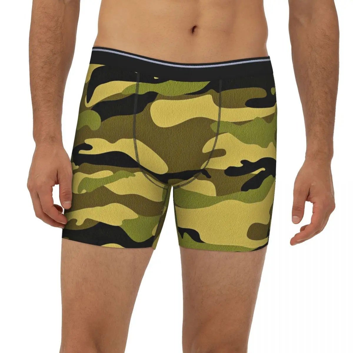 

Camouflage Camo Underpants Breathbale Panties Male Underwear Boxer Briefs extended underwear