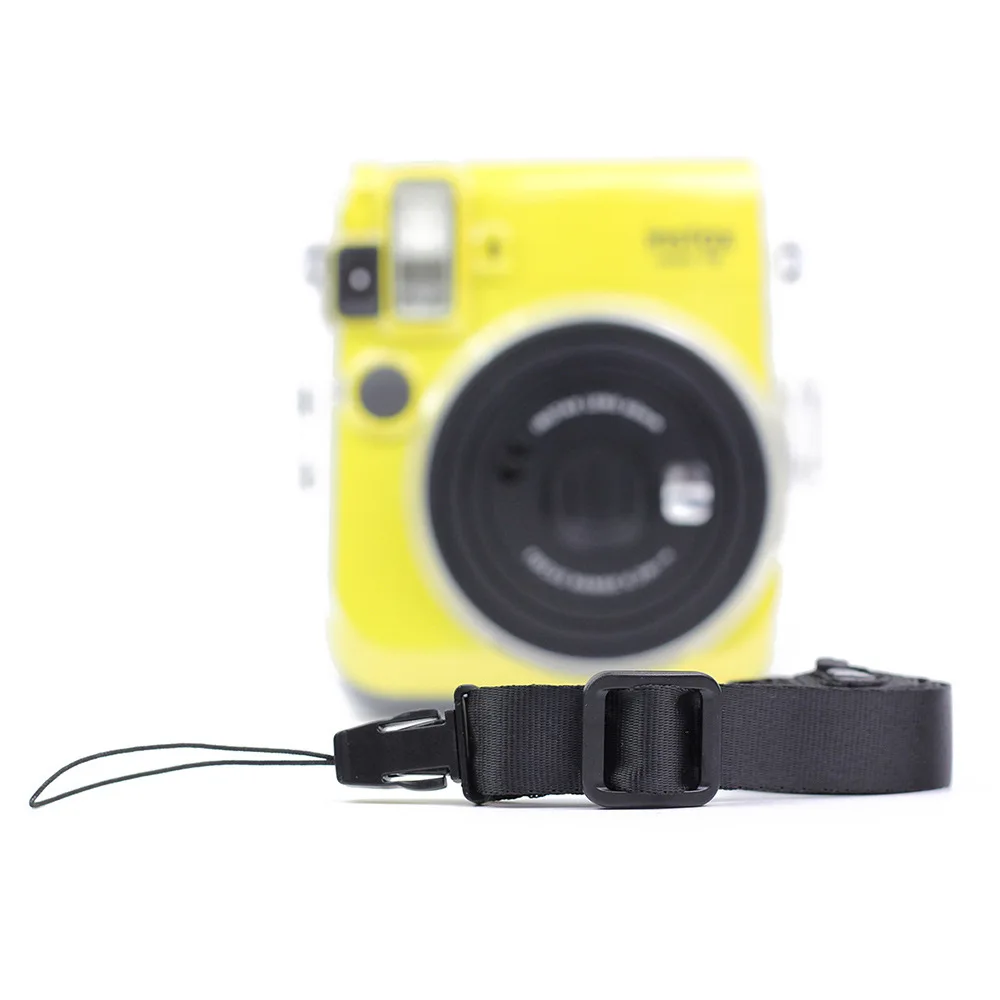 Pasuje do aparatu Fujifilm Instant Mini 12 11 7 8 9 EVO Uniwersalny czarny pasek Lina 1,2 M Kamera Tylna lina Pasek do aparatu