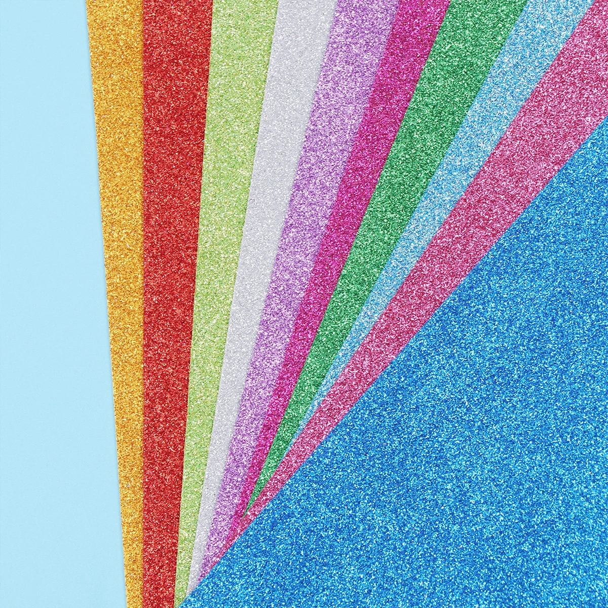 

20 pcs Colored Sponge Paper Thickened Sheets Supplies Foam Rainbow Flexible Decal Patch For Decor Stationery