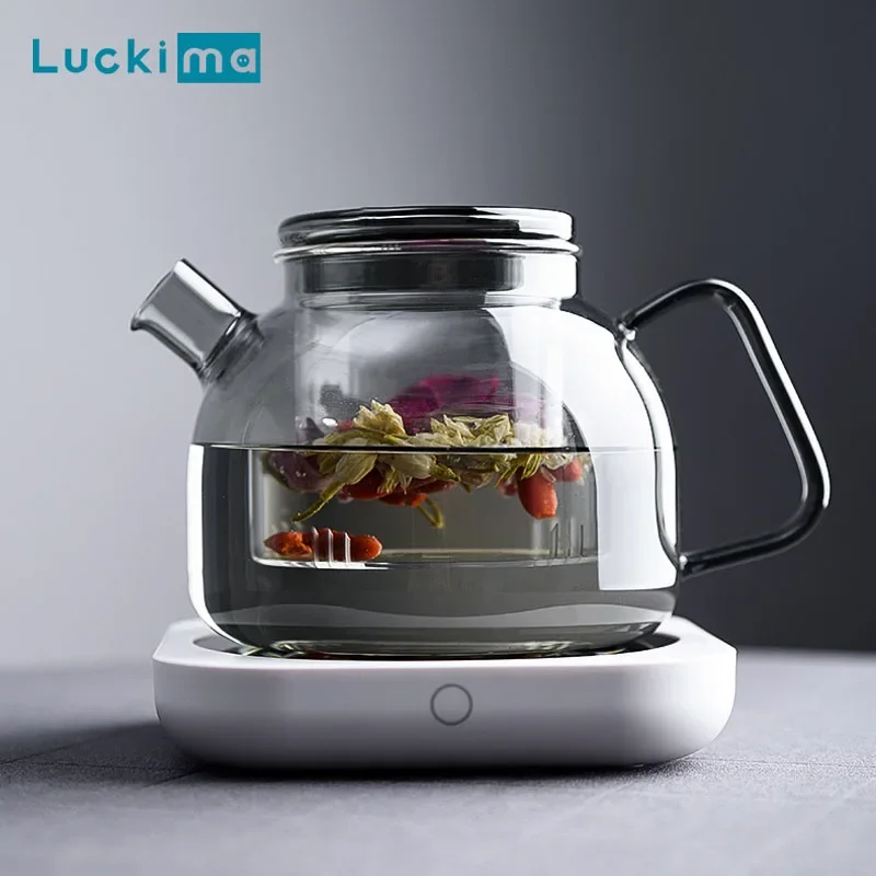 Electric Coffee Mug Warmer for Home Office Desk - High Temp Heating Plate for Milk Tea Teapot - 80°C Temperature