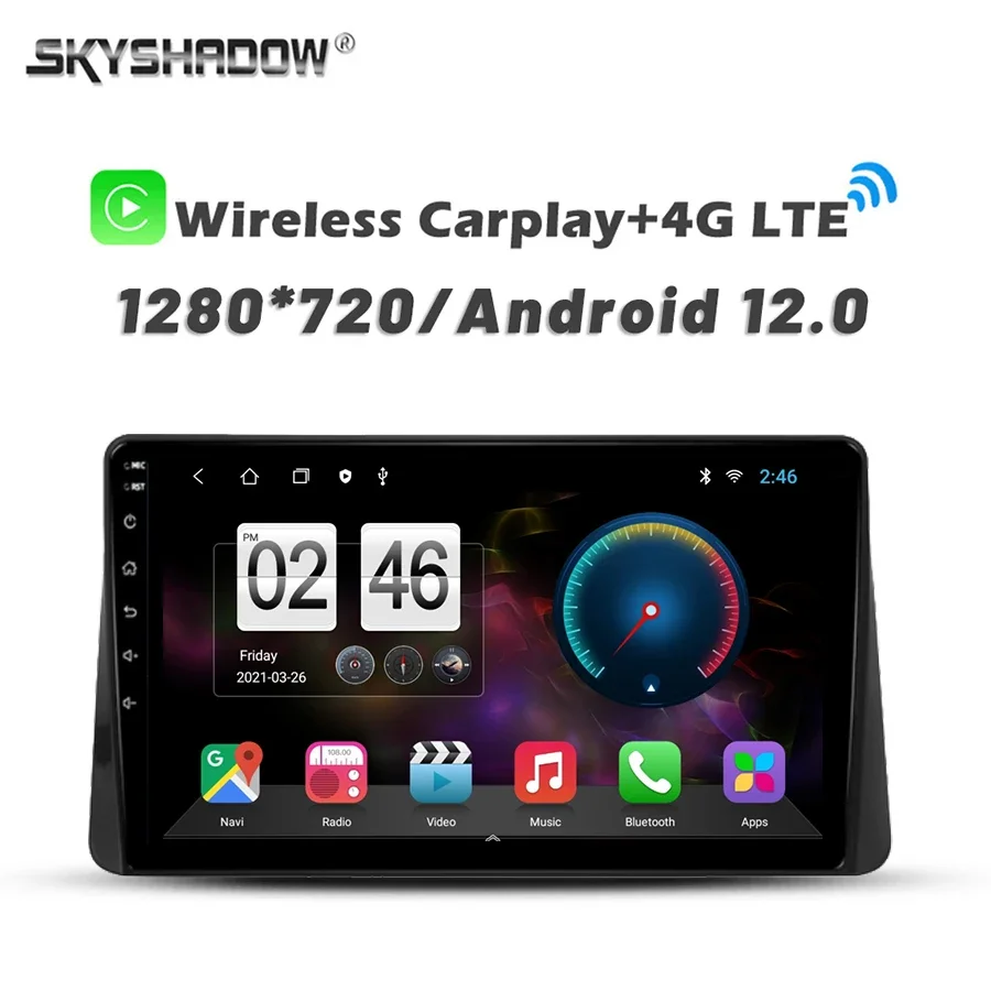 720P 360 4G SIM Carplay Auto Android 14.0 8G+256G Car DVD Player GPS WIFI Bluetooth Radio For Mitsubishi Eclipse Cross 2018 2019