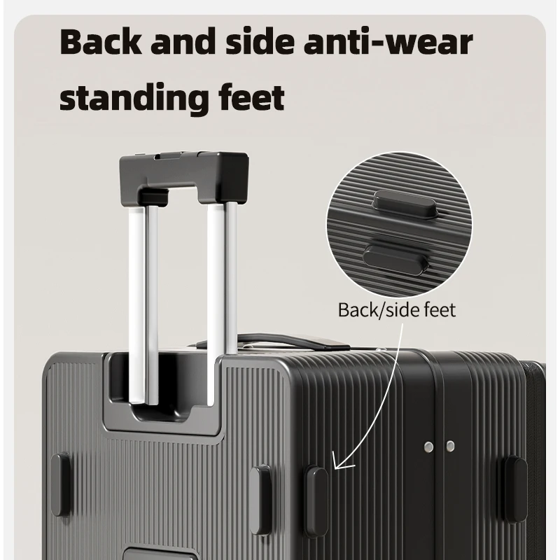 Bagaglio SUSHIMU con cerniera, valigia da trasporto da 20 pollici, baule da viaggio grande con ruota universale da 24 pollici,