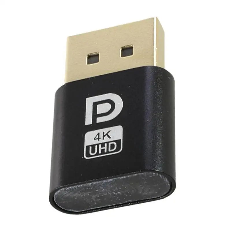 Imagem -03 - Adaptador de Exibição Virtual Dummy Plug Edid Headless Emulator 4k dp Displayport Acessórios para Placa de Vídeo 110 Pcs