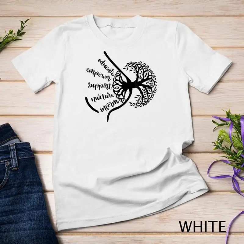 

Breastfeeding Support Birth Worker Midwife Doula Lactivist Unisex T shirt