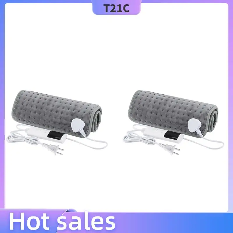 

T21C 2X Electric Heating Blanket Heated Mat Electro Sheet Pad For Bed Sofa Warm Winter Thermal Blankets Warmer US Plug