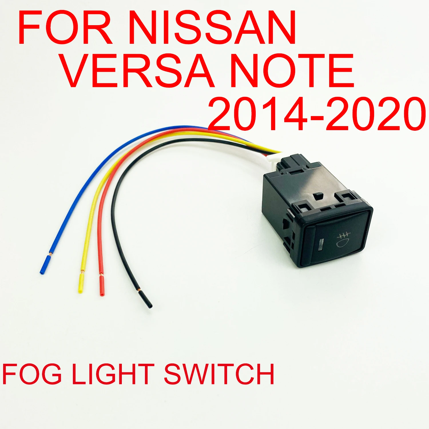 Push Button Fog Light Switch w/LED Indicator Lights For Nissan Versa Note 2014 2015 2016 2017 2018 2019 2020