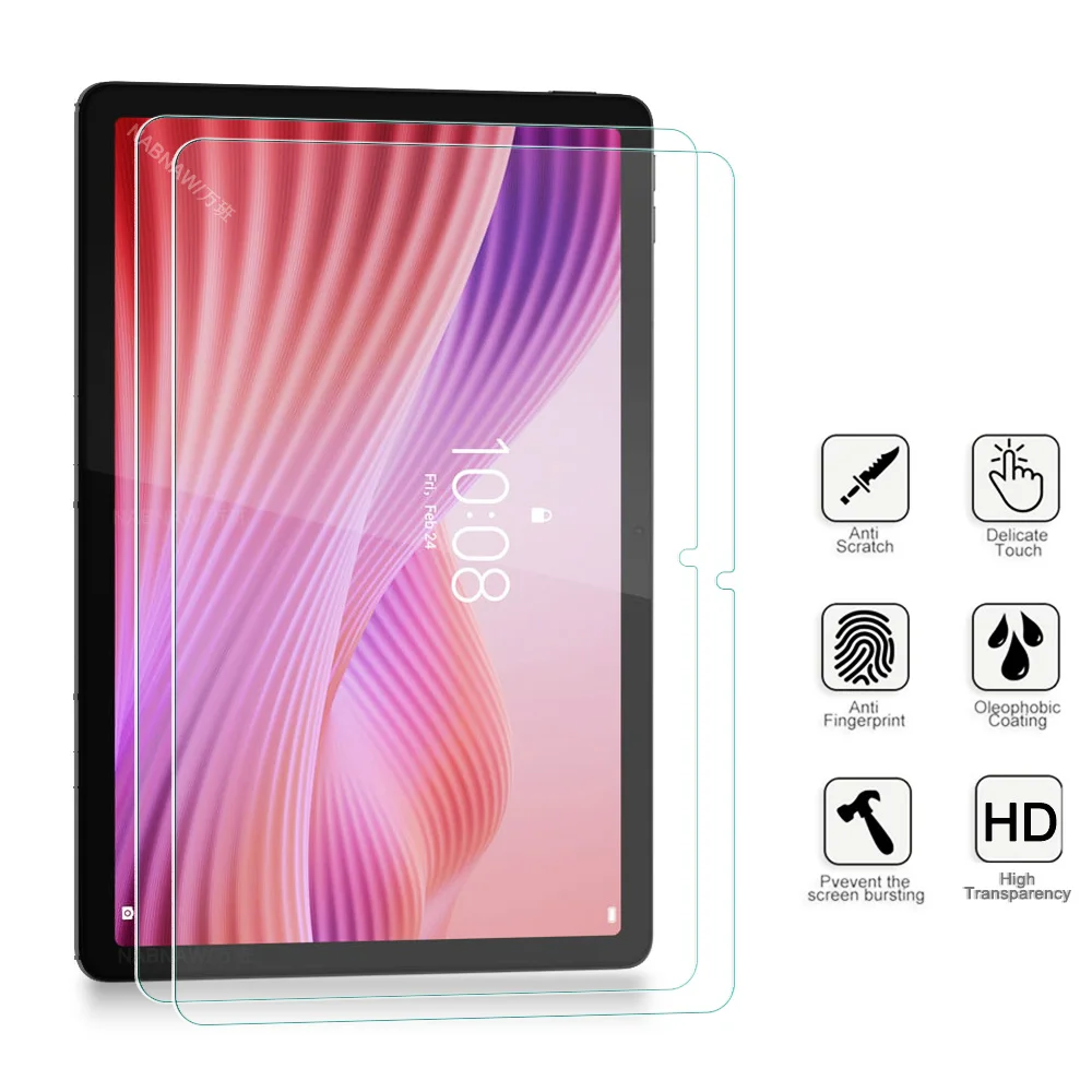 2 Pieces Screen Protector For Lenovo Tab 2025 Tempered Glass For Lenovo 2025 10.1 Tablet TB-311FU TB-311XU Clear HD Film 9H