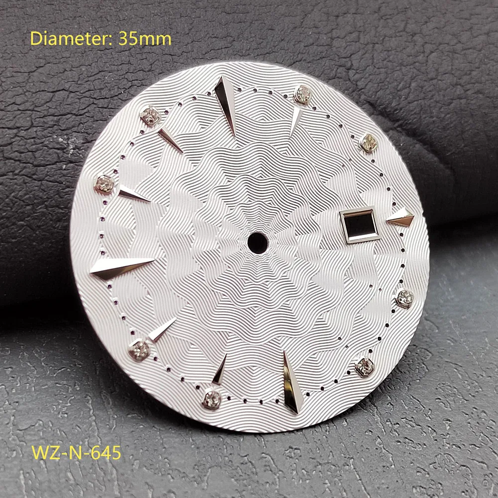 قرص NH35 مقاس 35 مم، قرص بريساج غير مضيء مناسب لملحقات ساعة الحركة الميكانيكية الأوتوماتيكية NH35 اليابانية