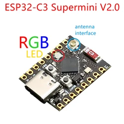 ESP32 C3 V2 Plus scheda di sviluppo Super Mini Wifi BT modulo Bluetooth RISC-V processore Single-Core a 32 Bit ESP32-C3 16pin Type-C