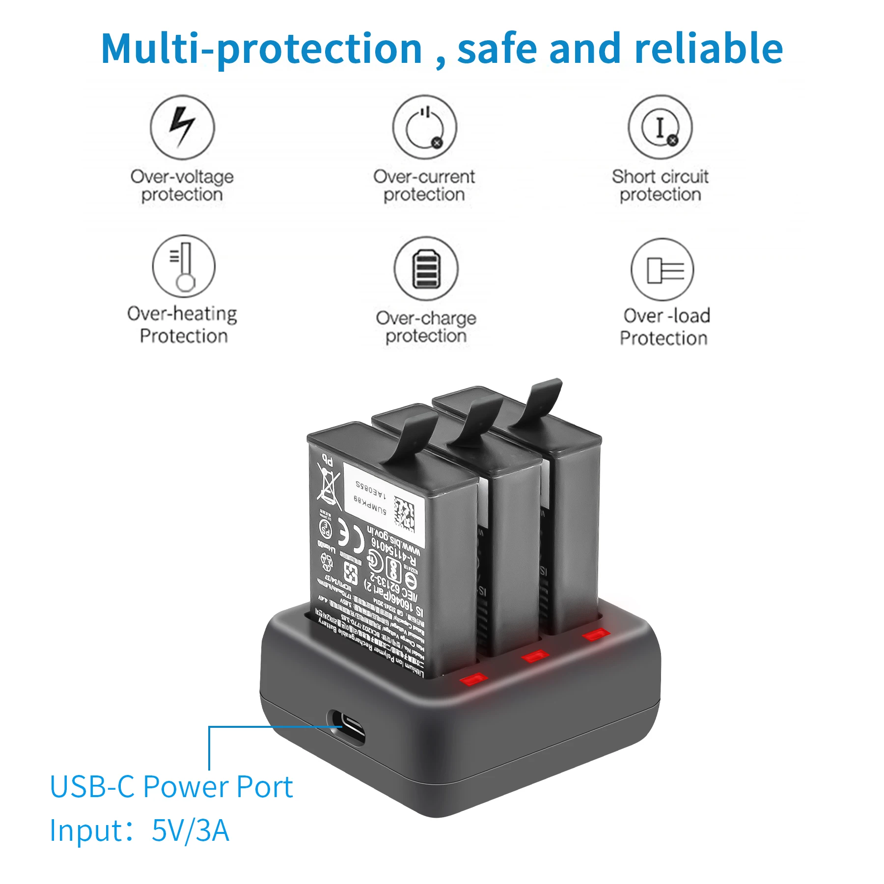 شاحن بطارية محور ل DJI عمل 4 ، شاحن LED ل Osmo عمل 3 كاميرا ، شحن محور الملحقات