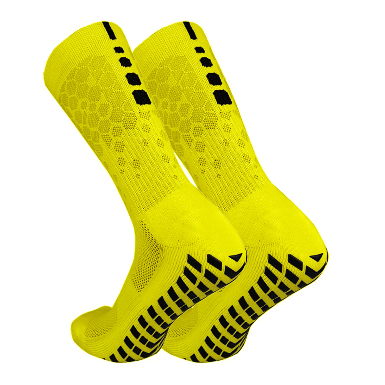 

Professional Football Sports Socks Non-Slip Grid & Towel Bottom Thick Rubber Mid-Calf for Training And Matches