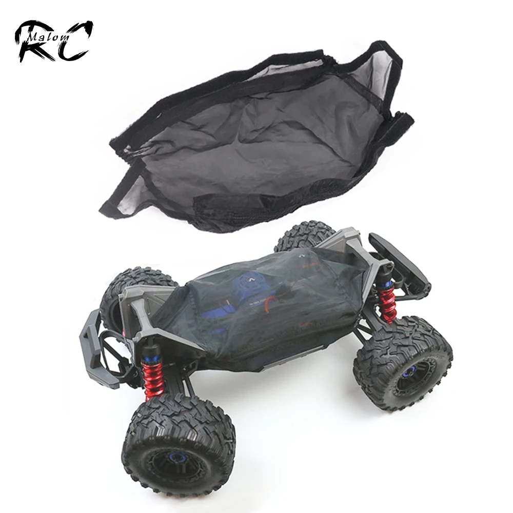 Nylon Mesh Filter Dust Mud Resist Cover Chassis Net with Zip for 1/5 RC Monster Truck  X-Maxx 77086-4 XMAXX Update Parts