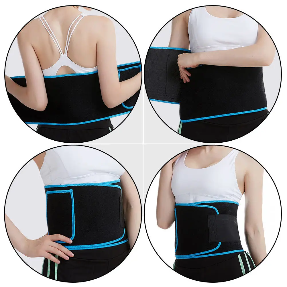 

1Pcs Breathable Adjustable Fitness Waist Support Belt Durable Sports Running Waist Strap Sweat Absorption Quick Drying