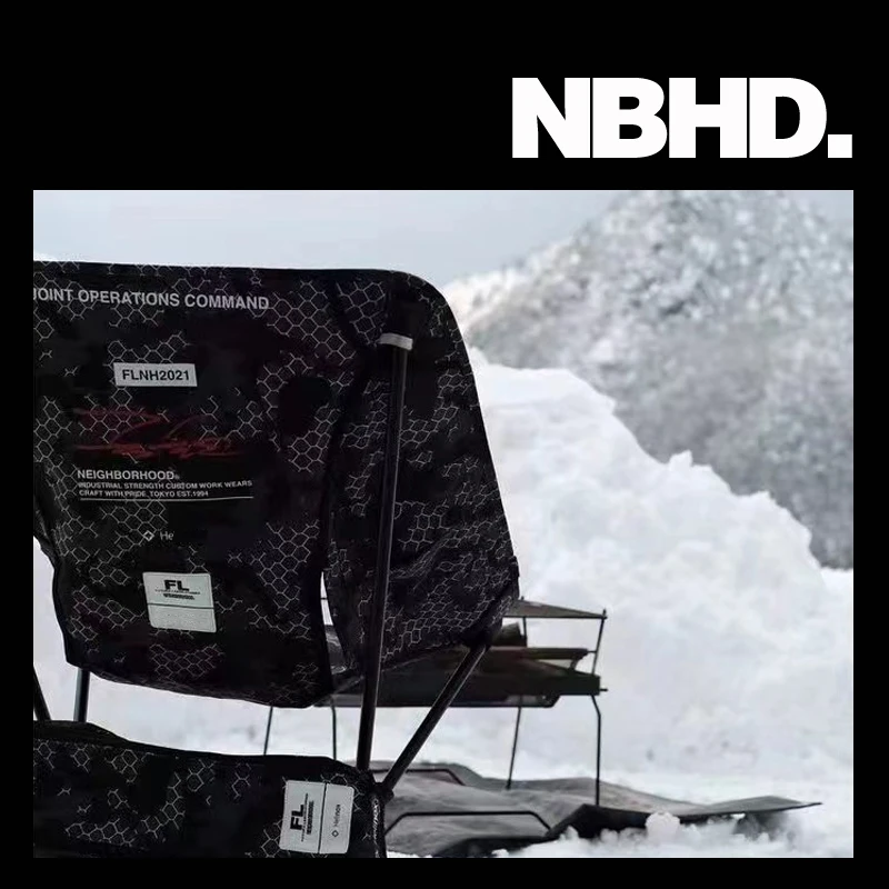 

NBHD Outdoor Camping Portable Folding Lightweight Low Back Moon Chair
