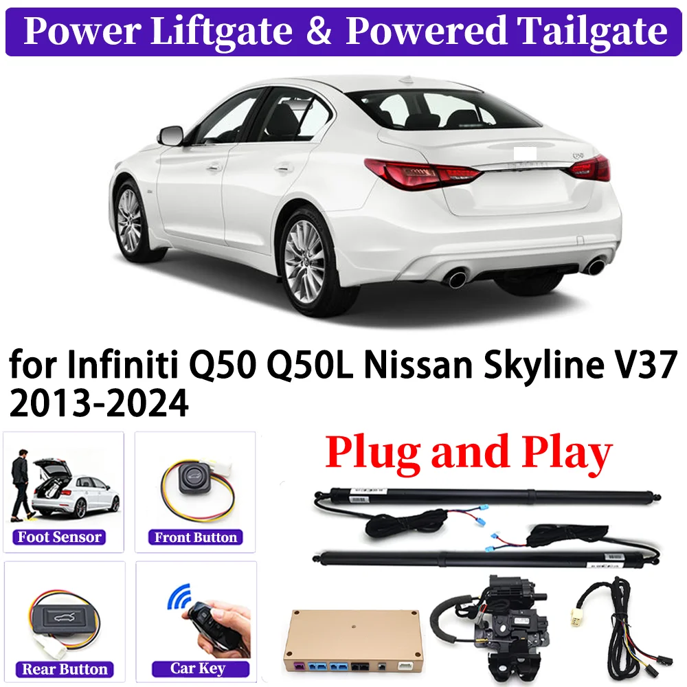 

for Infiniti Q50 Q50L Nissan Skyline V37 2013-2024 Upgrade Car Automatic Power Liftgate Kit Smart Auto Electric Tailgate System