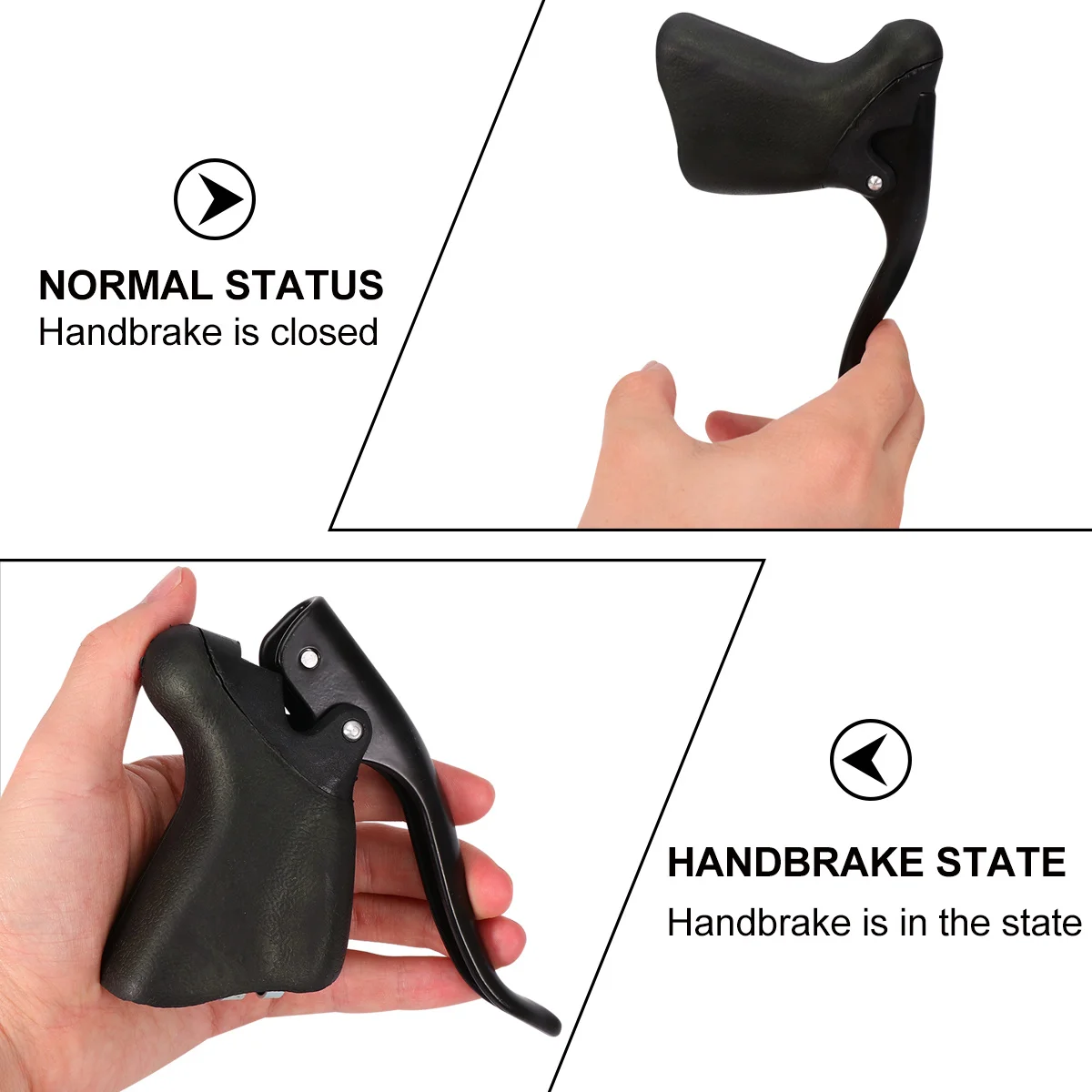 

1 Pair Bicycle Brake Levers Aluminum Alloy 22.2-23.8Mm Handlebar Front Rear Bike Brake Handle Durable Corrosion Resistant