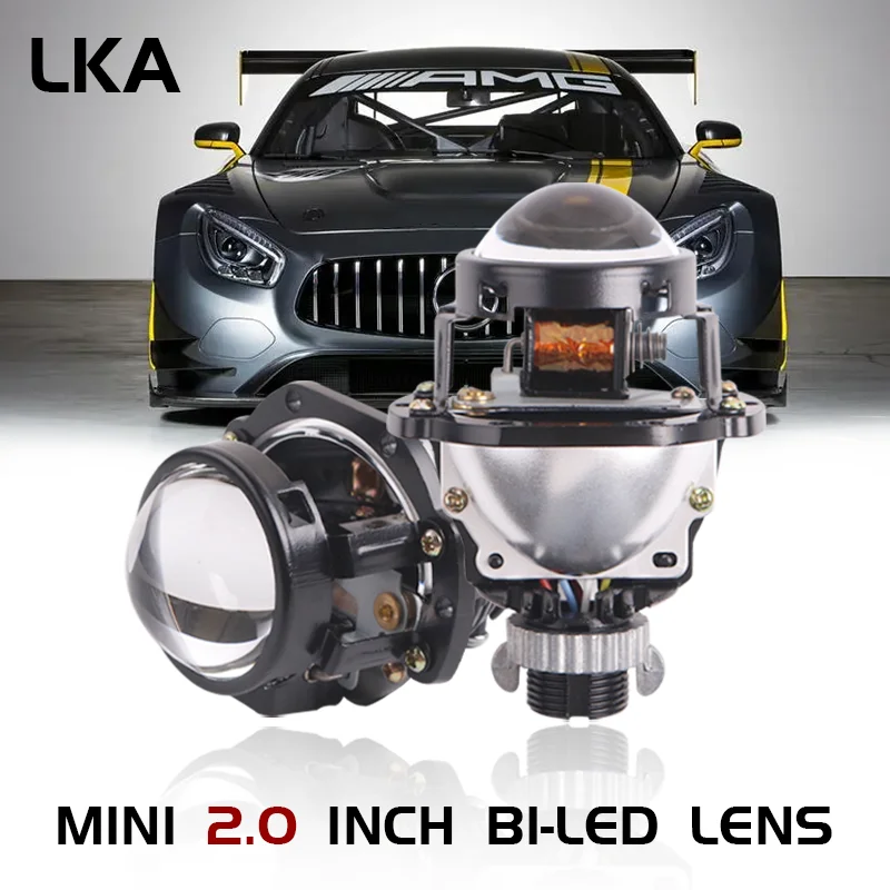 

LKA 2.0 Inch Bi Led Projector Lens 6000K H4 H7 9005 9006 12V Motorycle Car HeadLamp Plug&Play Installation Kits Auto Accessory