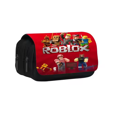 Game Roblox Peripheral Pencil Case Stationery Box Cartoon Student Stationery Large Capacity Pen Storage Bag Birthday Gifts