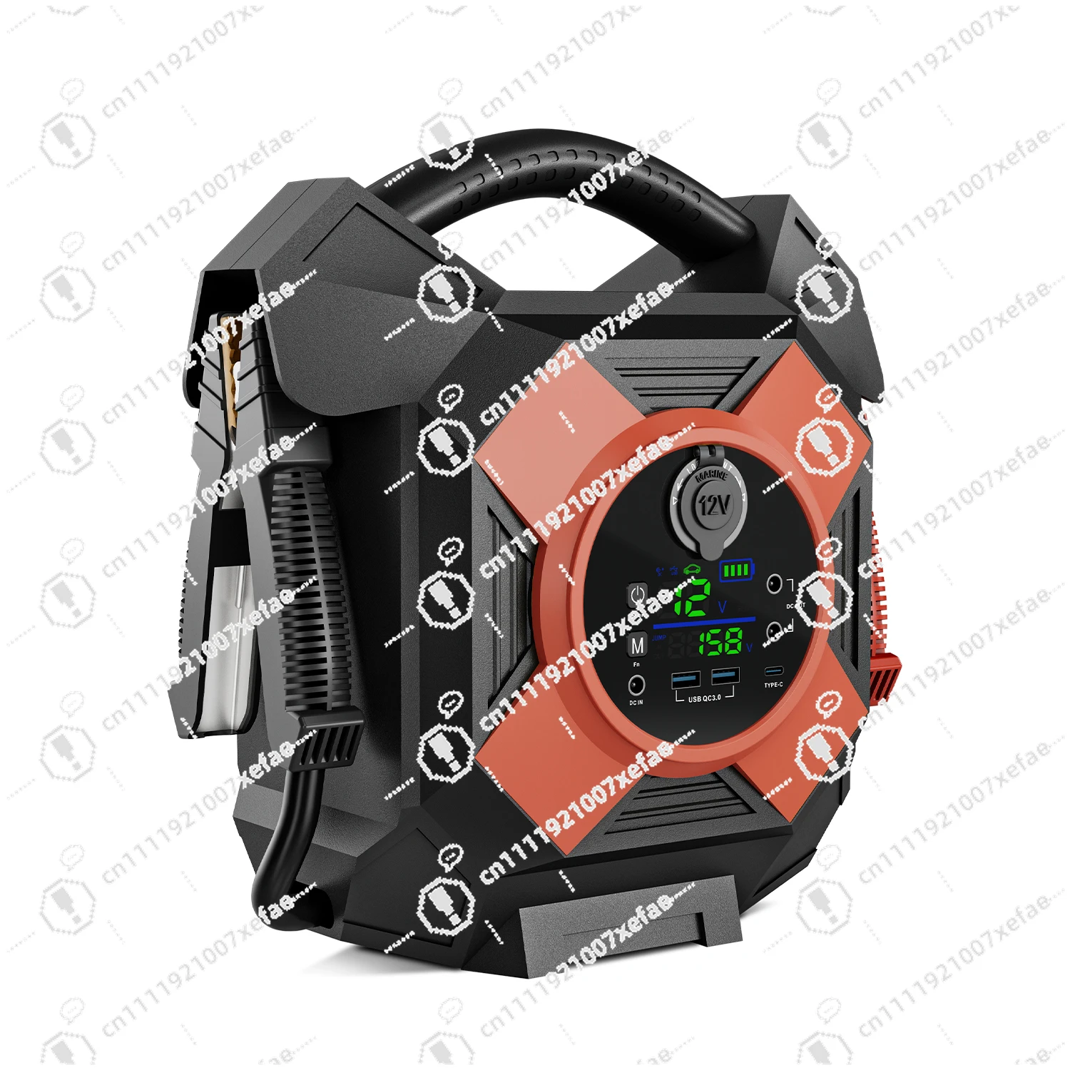 64000 mAh Battery Boost Jump Starter 30000A Peak Power Type