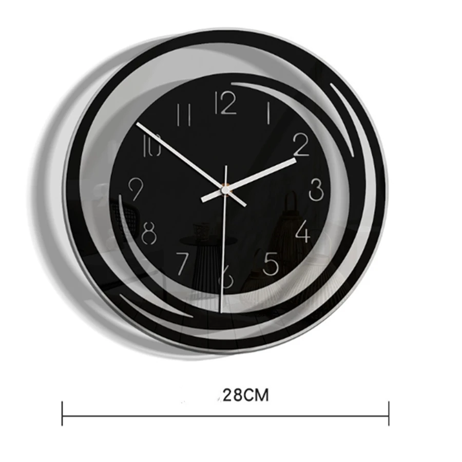 Creative Home Living Room Decoration Acrylic Wall Clock Explosion Models Minimalist Nordic Style Transparent