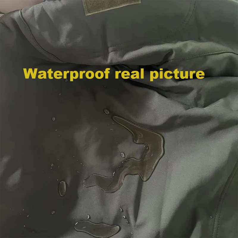 Chándal militar táctico de lana para hombre, chaqueta cargo senderismo - imagen 3