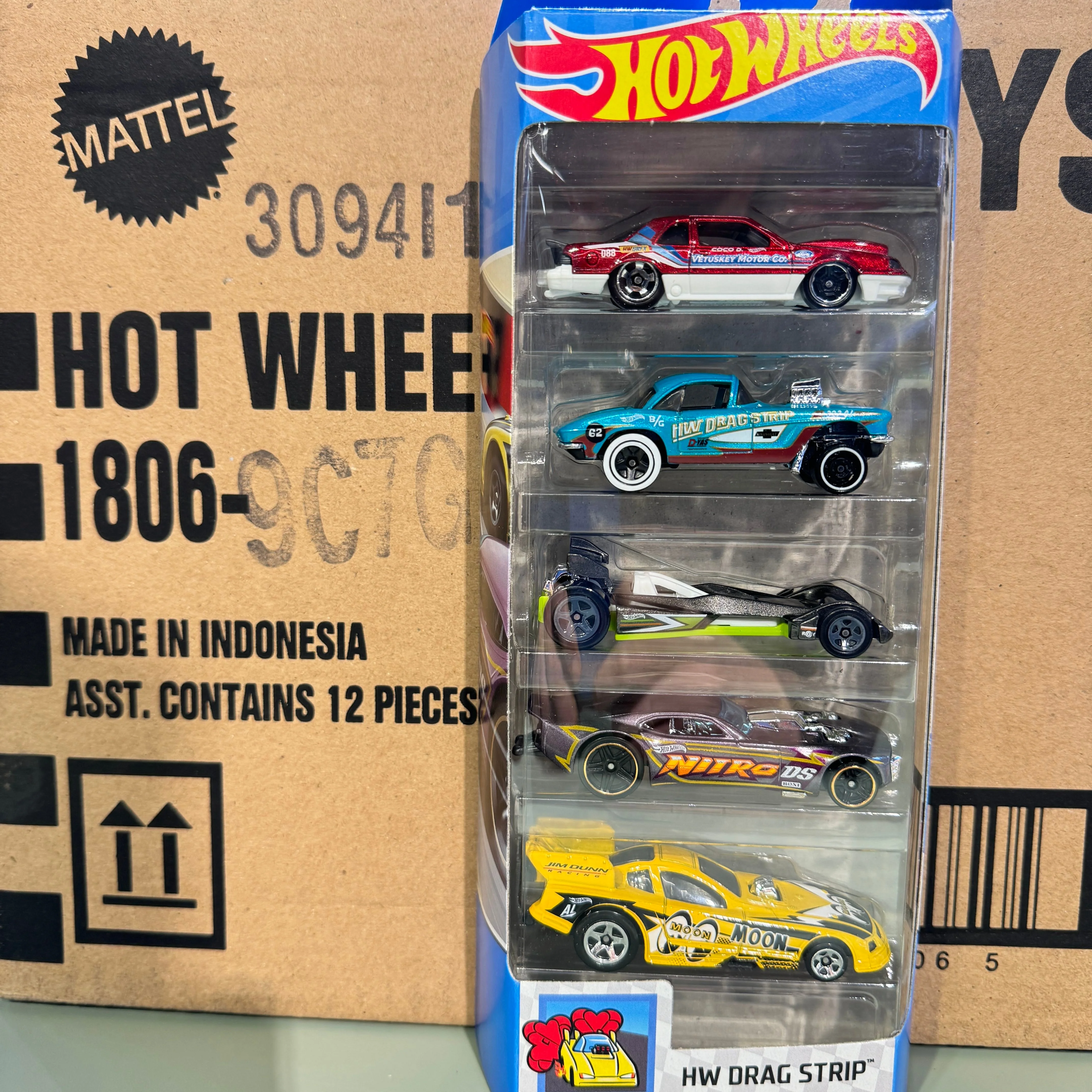 Hot Wheels 5 paquets X formule 1 F1 équipe brûleurs de nuit Batman rétro coureurs 1:64 en alliage moulé sous pression voiture de collection jouet véhicule cadeau