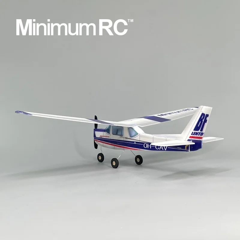 Minimumrc Hemelsblauw Cessna 152, Oefenafstandsbediening Vliegtuig met vaste vleugel Volledige set Gyro Zelfstabiliserend speelgoedvliegtuig